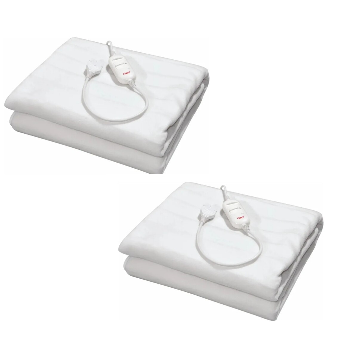 Set Cuori 2 Calientacama 1 Plaza C/control 2 Niveles Calor - Blanco 