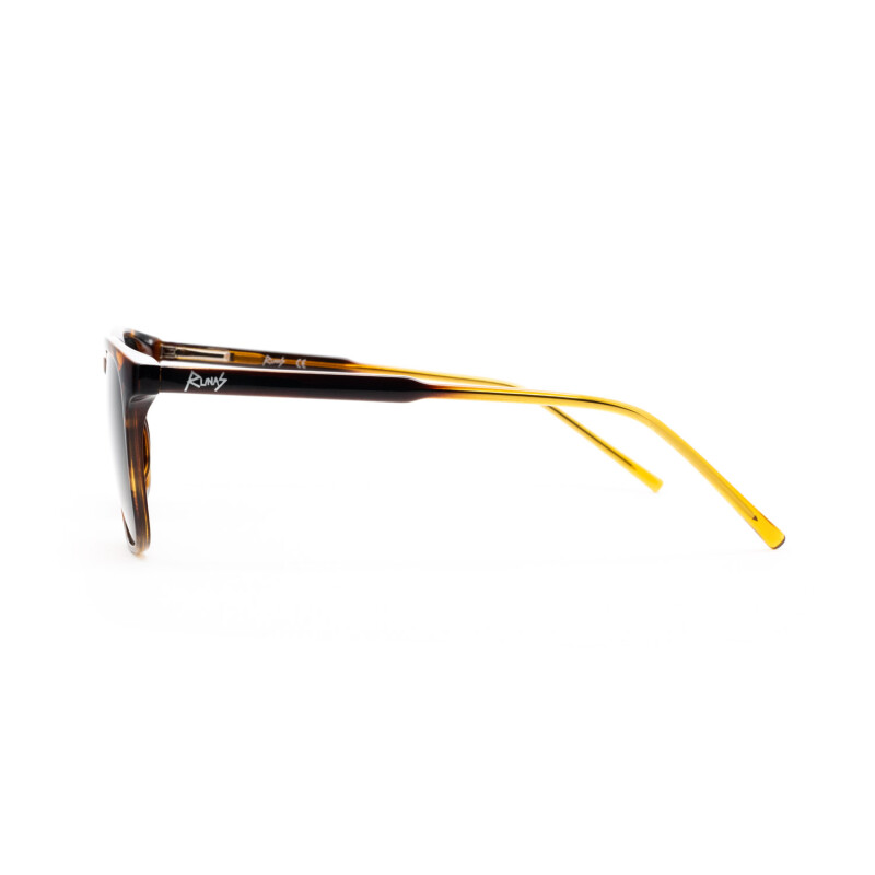 Lentes De Sol Runas 2616 Para Uso Urbano Diseño Moderno Y Protección Visual Carey