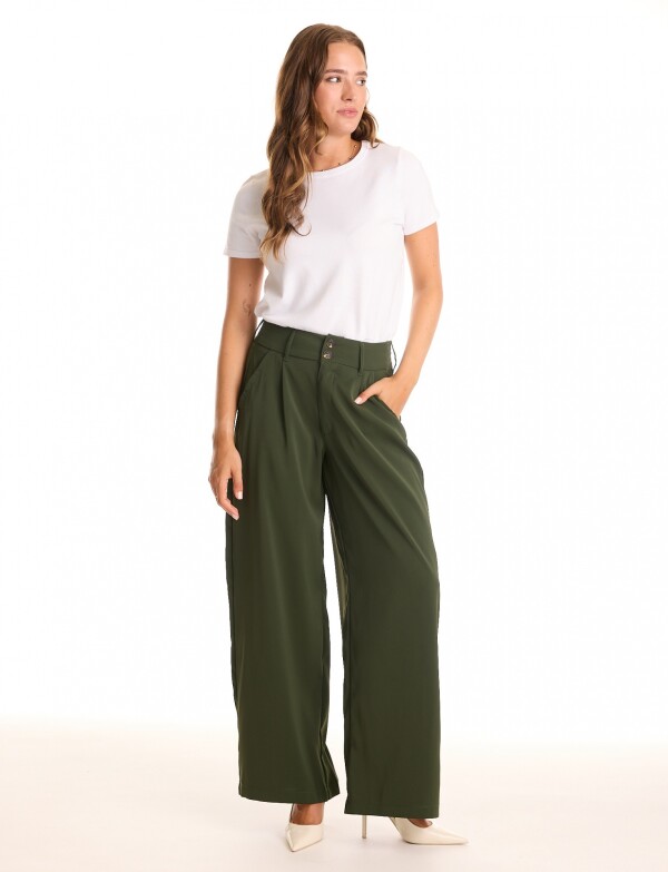 Pantalon Wide Leg VERDE