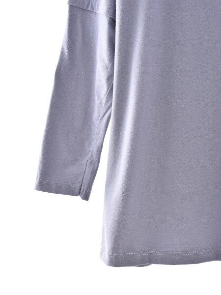 REMERA STITCH PALM GRIS