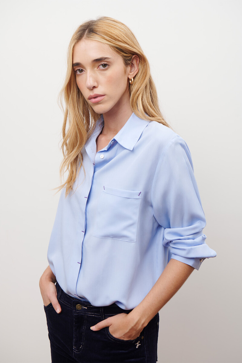 CAMISA ESTELA CELESTE