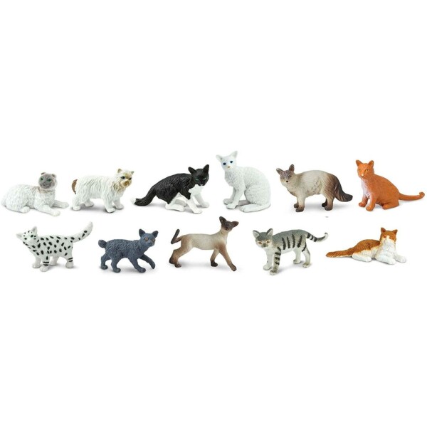 Figura Safari Gatos Domesticos Tubo Gatito Siames Niños Figura Safari Gatos Domesticos Tubo Gatito Siames Niños