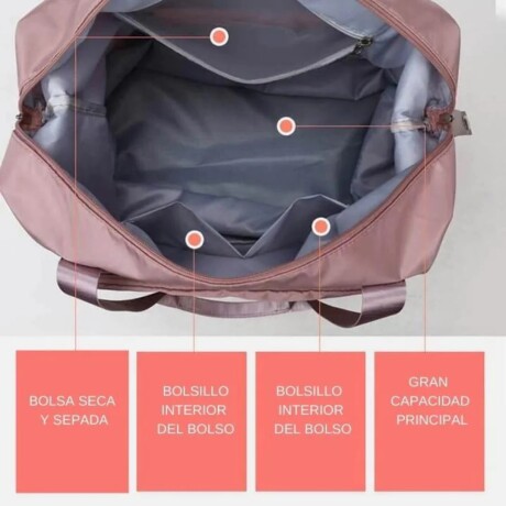BOLSO PLEGABLE PARA VIAJES MULTIFUNCIÓN IMPERMEABLE\n LILA