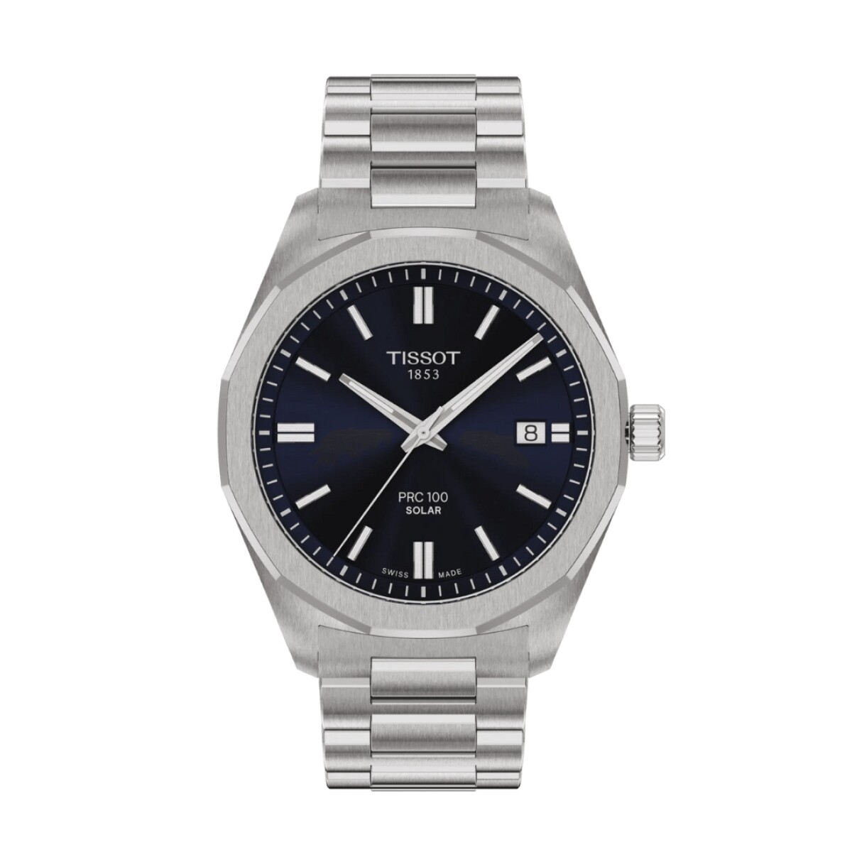 Reloj Tissot Tt1514221104100 Prc 100 Solar 39mm Para Hombre 