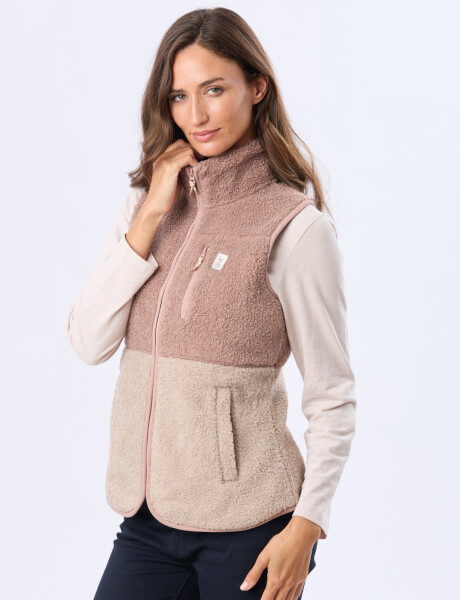 CHALECO DE SHERPA Rosado