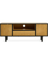 Mueble TV ODENSE 2 puertas 1 cajón roble/negro Mueble TV ODENSE 2 puertas 1 cajón roble/negro