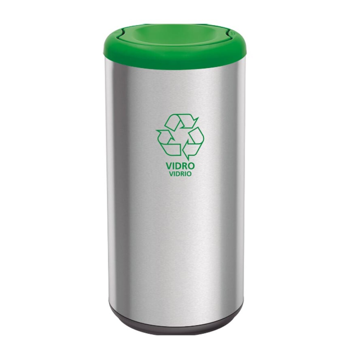 Cubo 40LTS Acero Inoxidable Tapa vaivén Verde - 94539/205 