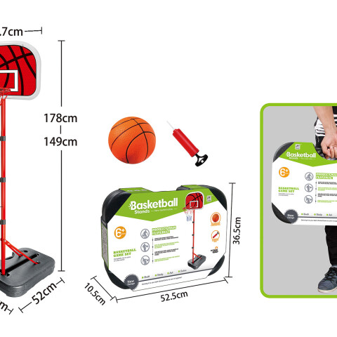Tablero de basketball plegable en valija Tablero de basketball plegable en valija