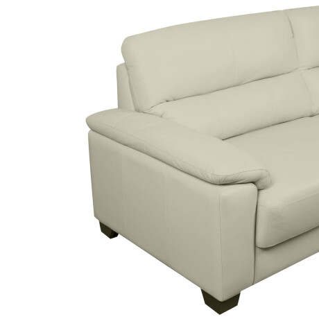 SOFA 2 CUERPOS CUERO-100-NATURAL NATURAL-BEIGE VENECIA CRUDO