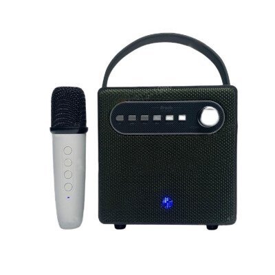 Parlante portátil bluetooth BTS-1866 3" karaoke con microfono negro Parlante portátil bluetooth BTS-1866 3" karaoke con microfono negro