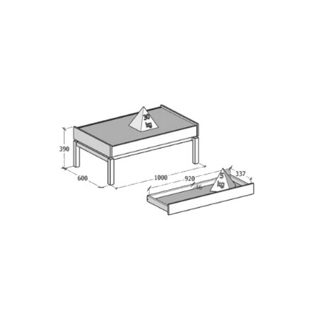MESA DE CENTRO FINESTRA BARCELONA OAK/FERROLAK MESA DE CENTRO FINESTRA BARCELONA OAK/FERROLAK