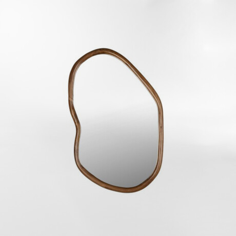 ESPEJO ASHLEY MARRÓN - OVAL