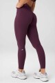 Leggings Booty Scrunch PureLuxe V-Back Mujer Oxblood