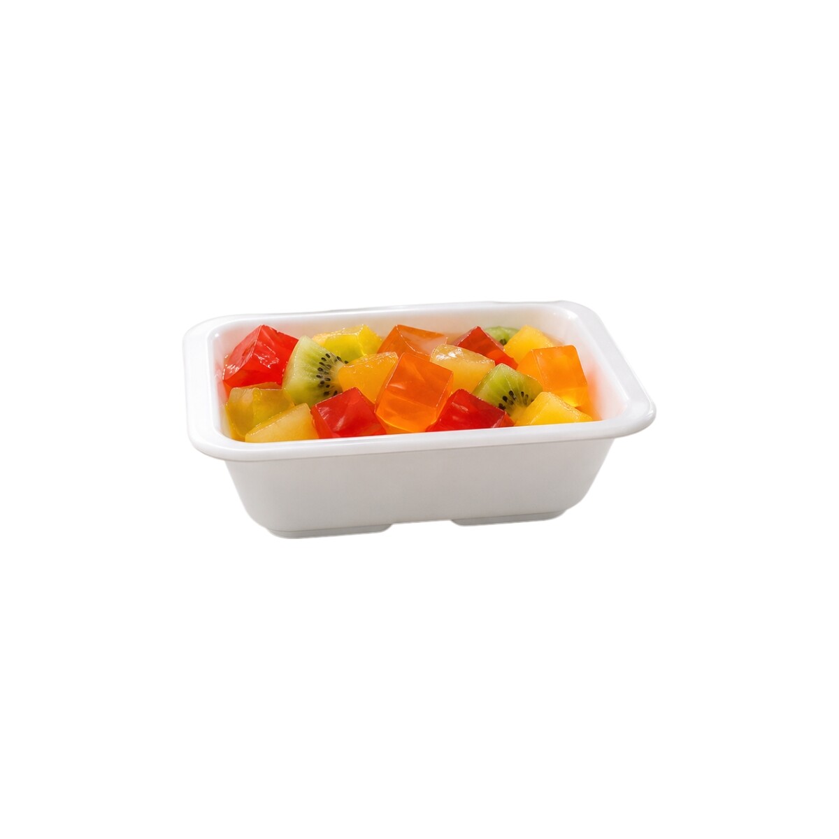 Pote Rectangular de Melamina Blanco 148 ml 