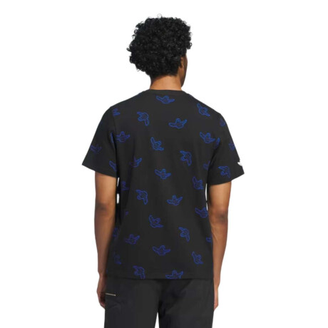Remera Adidas Shmoo Aop Negro y Azul