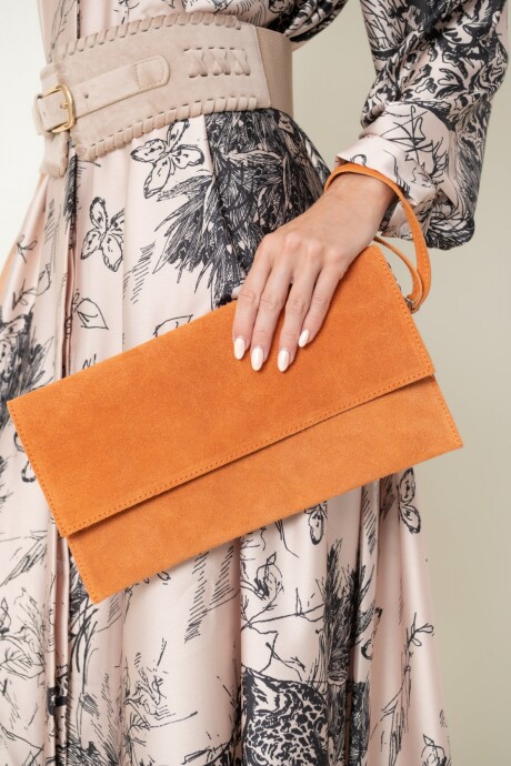 CARTERA SUEDE Naranja