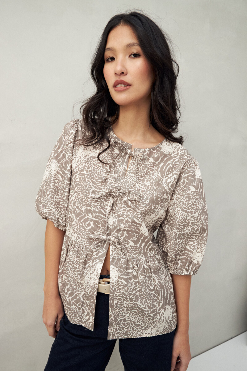 BLUSA WYNN PRINTED Animal Print