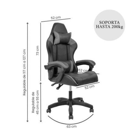 Silla Gamer Gaming Ergonomica Reclinable PU Rojo