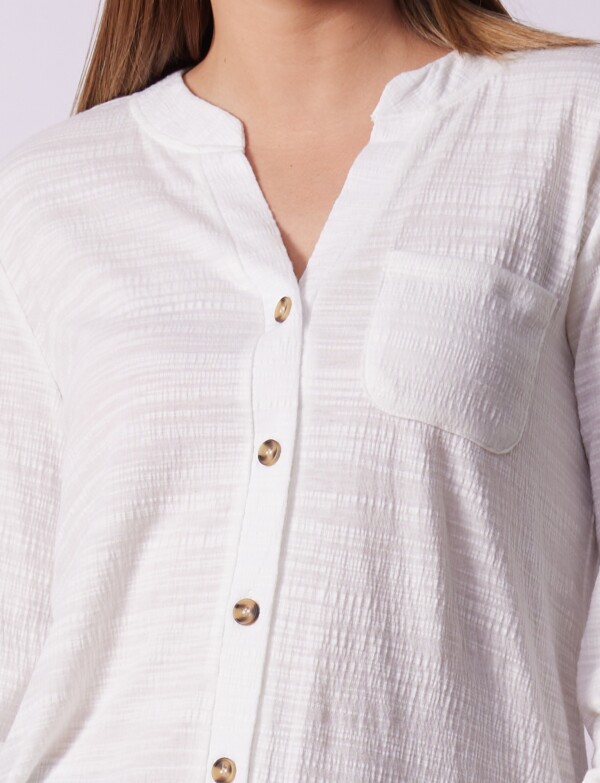 Blusa Botones CRUDO