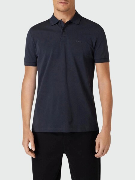 BOSS - Polo de Piqué Corte Regular Navy