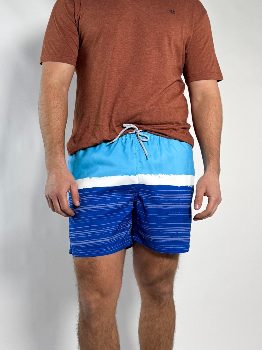 Short de baño estampado Ferro - Azul 