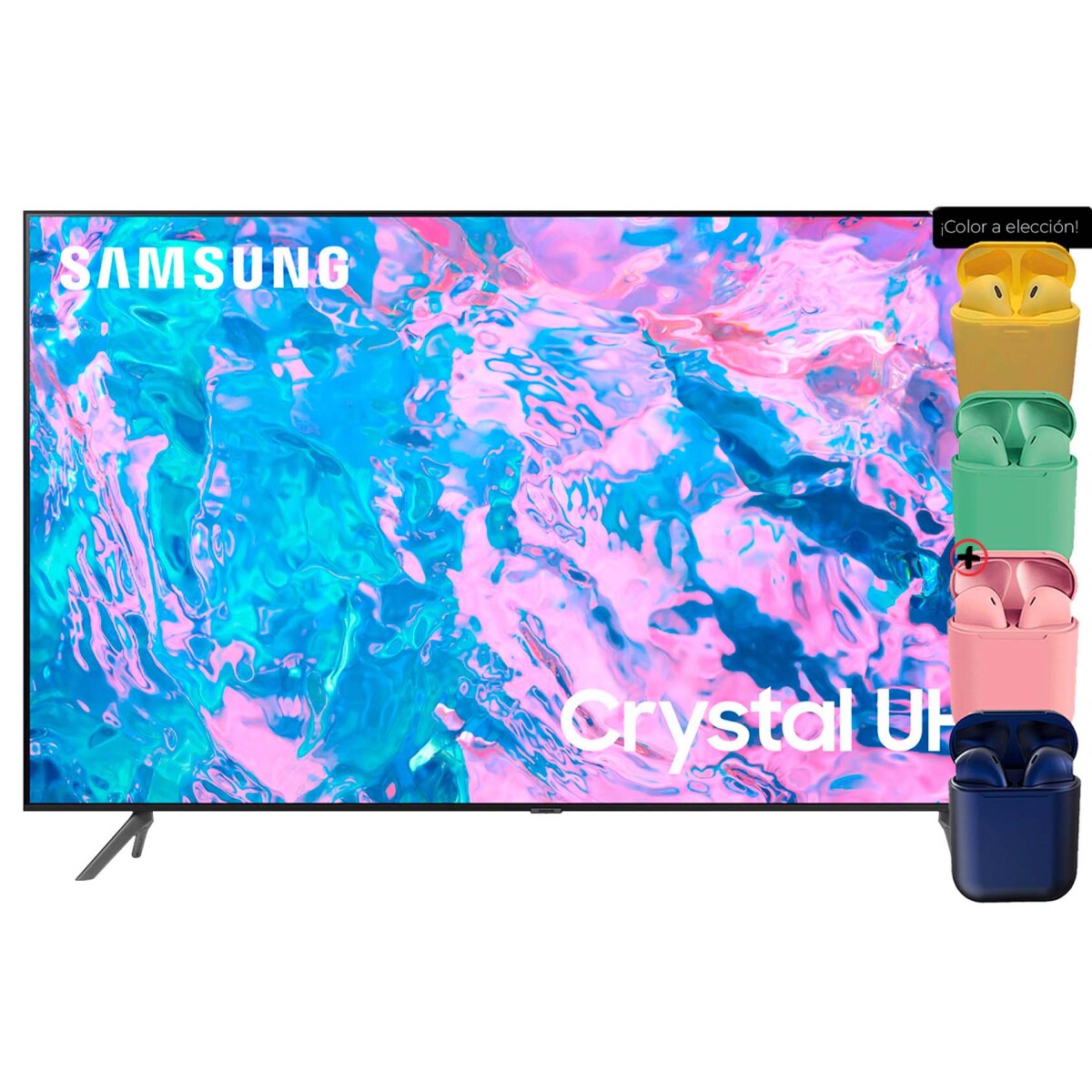 Smart Tv Samsung Cu7000 Crystal Uhd 50 pulgadas 2023 + Auriculares 