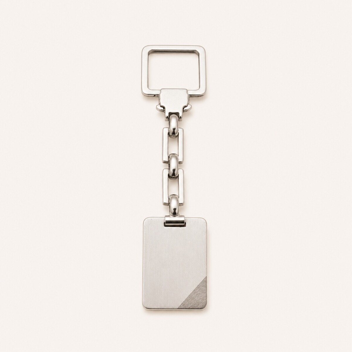 LLavero con placa para grabar - Plata 925 