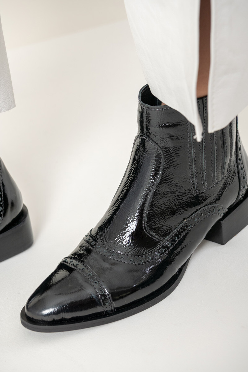 Bota turin - Charol negro 