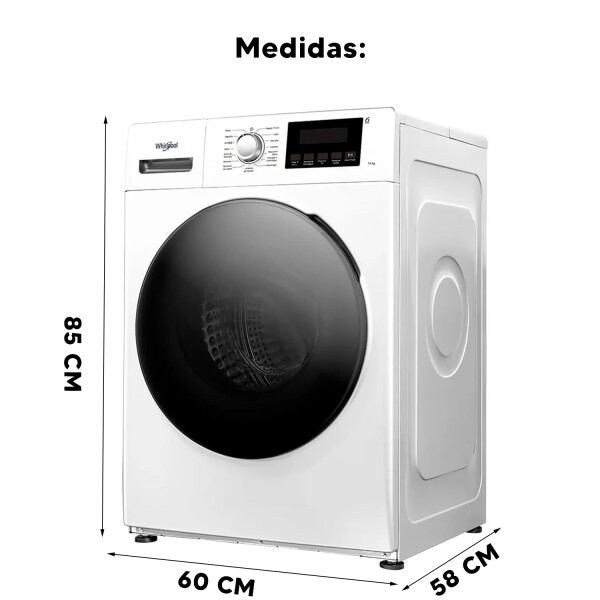 Lavarropas Whirlpool 7kg Wnq75abdna Inverter LAVARROPAS WHIRLPOOL 7.5KG WNQ75ABDNA BL