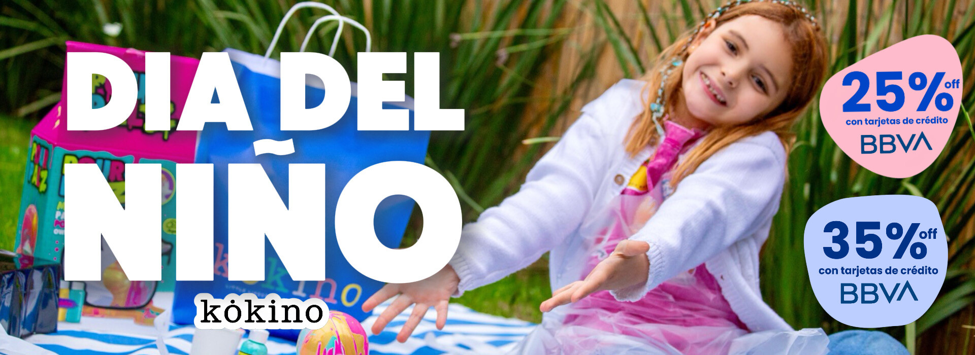 Llegó! 25% y 35% con BBVA - Día de la niñez