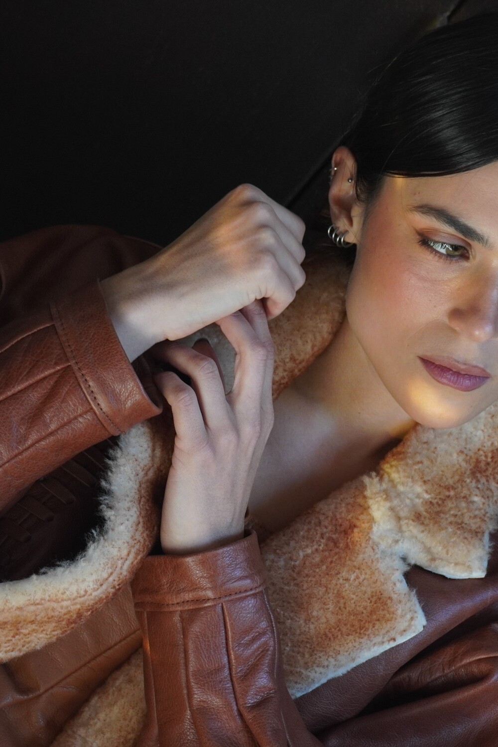Campera Furor Caramel Corderito Camel
