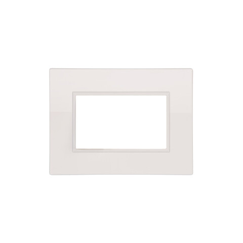 Plaqueta p/3 módulos blanco - Duomo Flat C56520