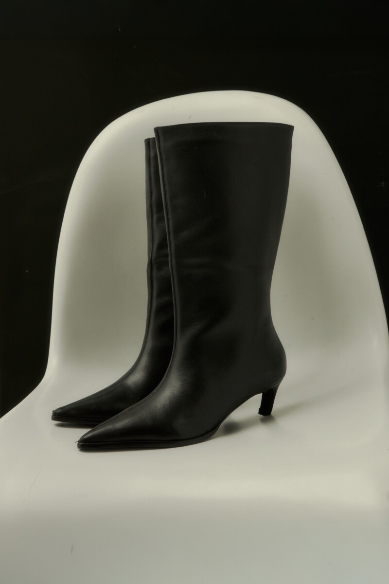 Bota de cuero Maia - negro 