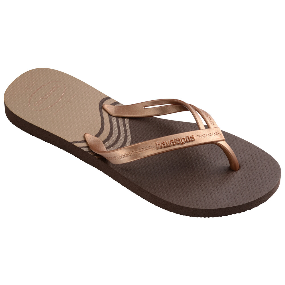 Sandalias Havaianas Elegance Print FC Mujer Cafe
