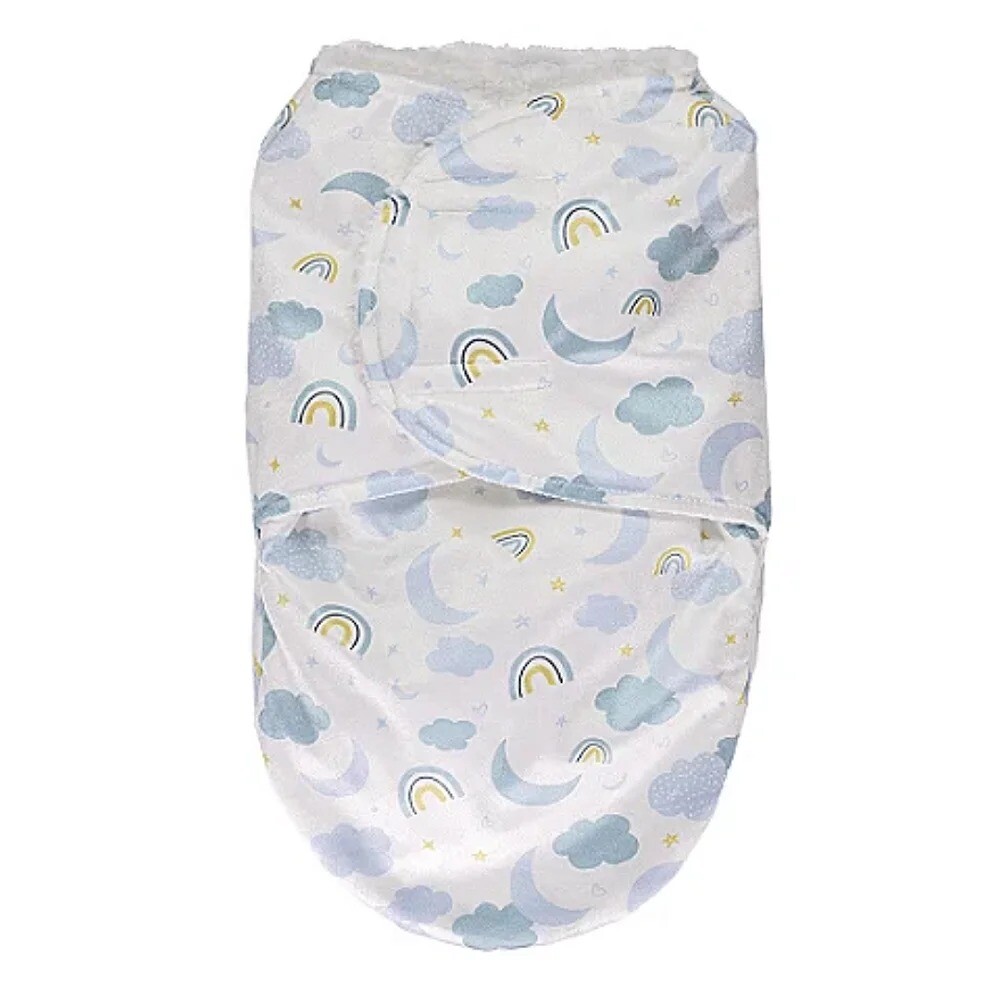 Sobre swaddle de dormir BUBA para bebe celeste