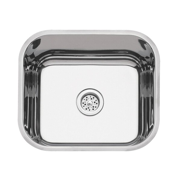 PILETA SIMPLE DE ACERO INOXIDABLE 304 TERMINACIÓN SEMI BRILLLO 40X34 CM TRAMONTINA Pileta Simple De Acero Inoxidable 304 Terminación Semi Brilllo 40x34 Cm Tramontina