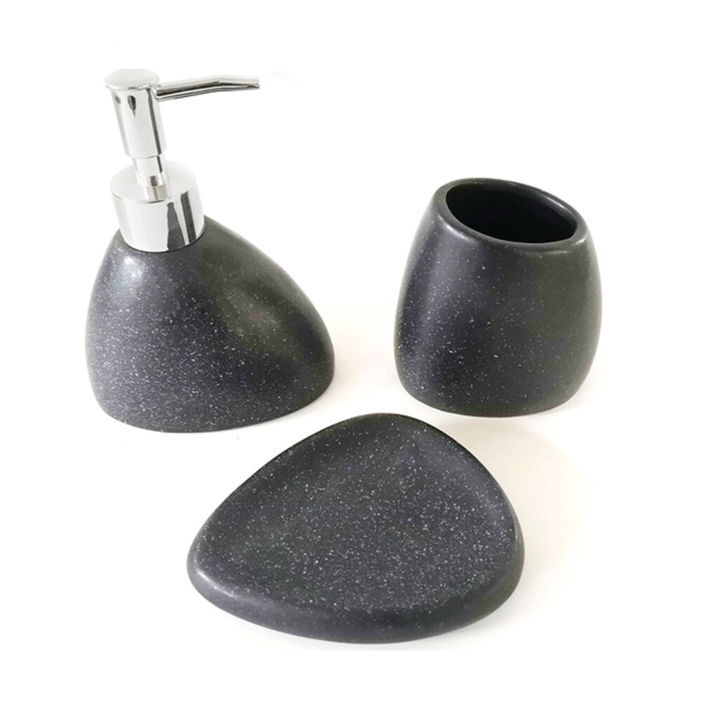 DISPENSADOR JABÓN CERAMICA GRIS CERÁMICA 1800943