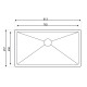 PILETA DE COCINA SIMPLE ACERO INOXIDABLE 40X76.2X24.2CM CON GAMAS DE GRIS
