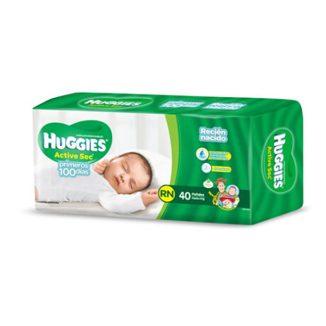 Huggies Active Sec Recién Nacido X40 – Pañales Bebé Huggies Active Sec Recién Nacido X40 – Pañales Bebé