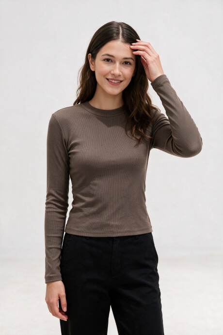 Remera Hanoir Taupe Claro