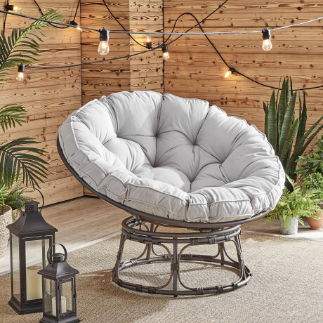 BUTACA RATTAN-SINTETICO-Y-ACERO NATURAL-BEIGE MOON