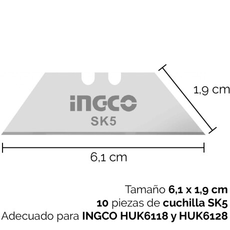 Repuesto Trincheta Sk5 Pack X10 Repuesto Trincheta Sk5 Pack X10