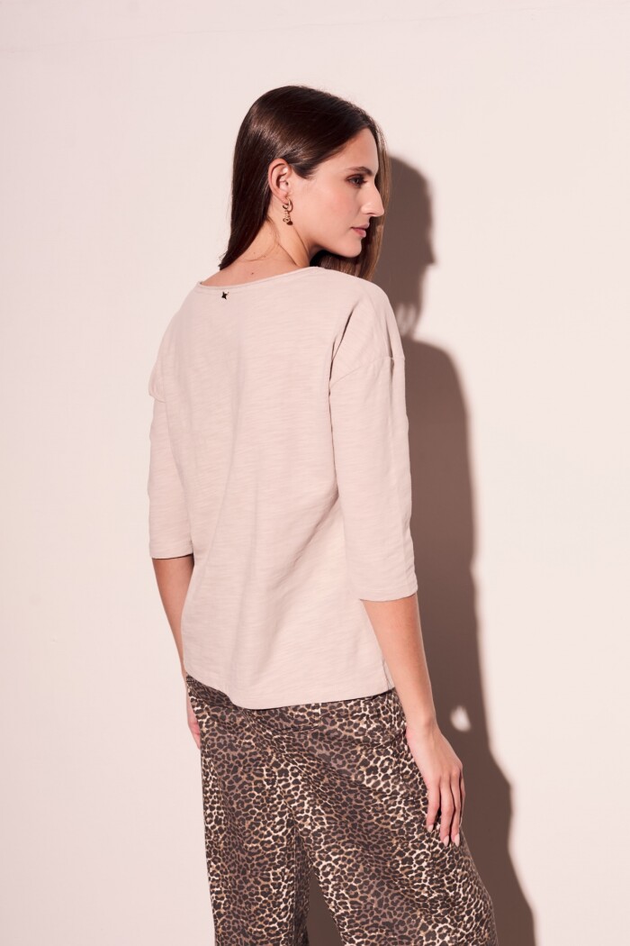 Remera Algodón Gris