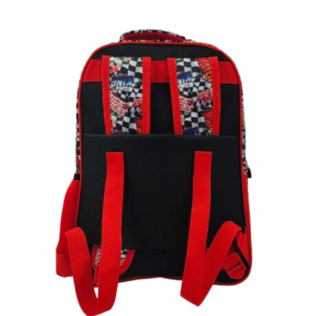Mochila Infantil Cars Jacquard Grande Negro