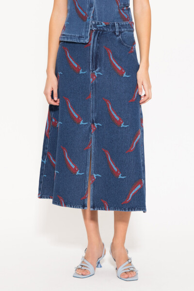 POLLERA PEPPER Azul