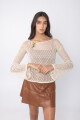 Top Reda Beige con Lurex