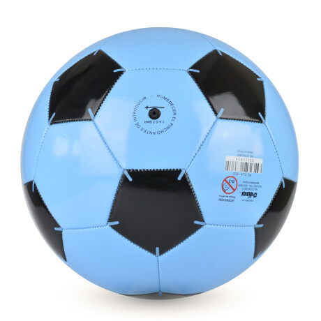 Pelota Classic N°5 Diámetro 22CM CELESTE-NEGRO
