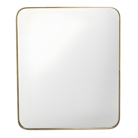 Espejo rectangular Selecta con bordes dorados redondeados 51x61cm Espejo rectangular Selecta con bordes dorados redondeados 51x61cm