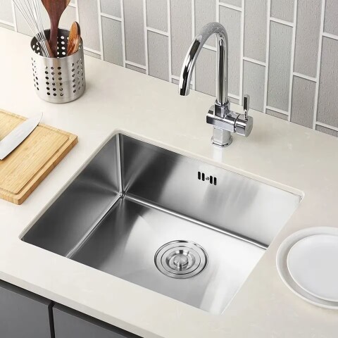 Pileta de cocina DREAM simple acero inox(304) 45x40x22 cm Pileta De Cocina Dream Simple Acero Inox(304) 45x40x22 Cm