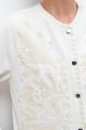 Chaqueta bordada blanco